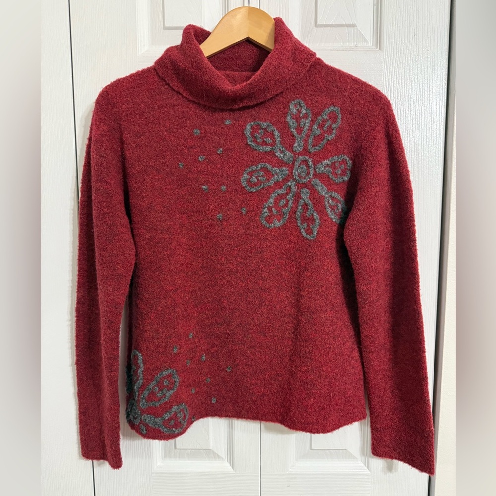 Vintage Cousin Johnny merino wool blend turtleneck size medium